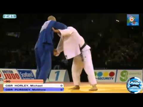 European Judo Open Men Glasgow 2013 Bronze -90kg HORLEY Michael (GBR) - PURSSEY Matthew (GBR)