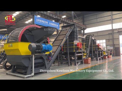 Automatic Tyre Recycling Plant Machine: Tire Shredder, Wire Separator, Rubber Granulator, Pulverizer