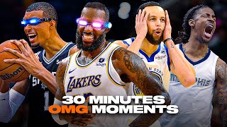 30 Minutes of NBA OMG Moments in 2024 Season 😱