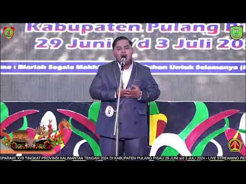 PESERTA NO. 12 VOCAL SOLO REMAJA PUTRA PESPARAWI XVII TINGKAT PROVINSI KALIMANTAN TENGAH TAHUN 2024