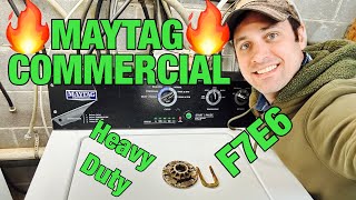 Why This Maytag Commercial Washer Is Not Spinning and Throwing F7E6 Code | MVWP575GW0