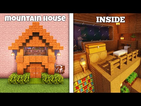 Insane Speed Build: Mountain House in Minecraft