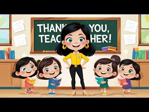 My Best Teacher | Thank You Song for Kids | Nursery Rhyme for Teachers Appreciation