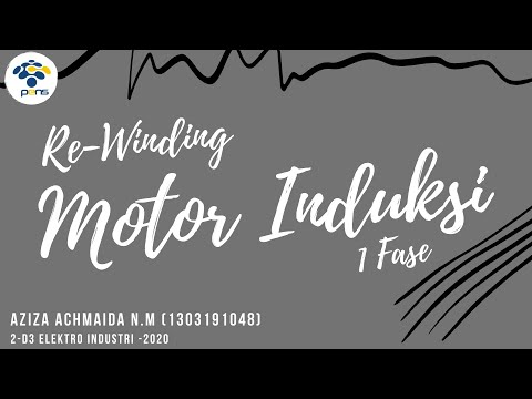 [PERAWATAN PERBAIKAN MESIN LISTRIK] RE-WINDING MOTOR INDUKSI 1 FASA