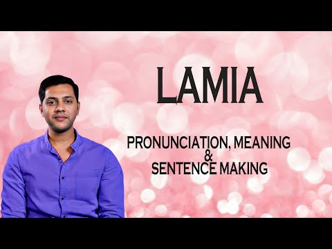 LAMIA - Meaning_&_Pronunciation_Word_World_Audio_Video_Dictionary