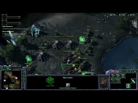 Starcraft 2 - The Great Hunt Campaign - Mission 2 - Big Game Hunters
