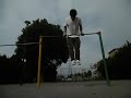 Reverse grip straight bar 150 Dips in one set 逆手ディップス150回