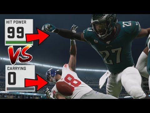 99 Hit Power Vs. 0 Carrying in Madden 20