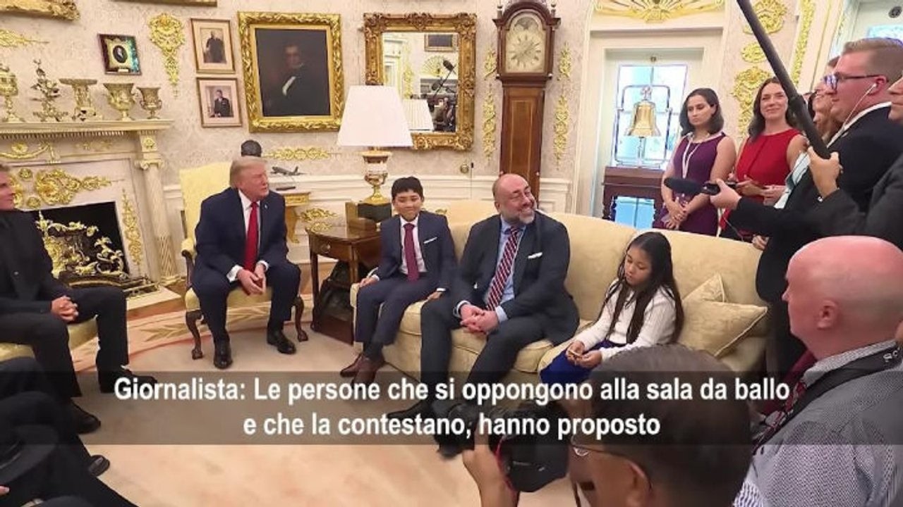 Trump: Le persone che si oppongono alla nuova ballroom sono sleali verso gli Usa