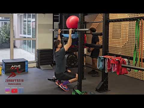 Zgib s poda (noge pomažu) / Pull up from the flor