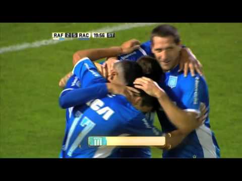 Gol de Bou. Atl. Rafaela 2 - Racing 5. Fecha 8. Primera División 2016.