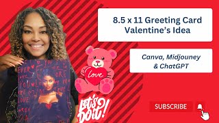 Tutorial on making a 8.5x11 Valentine's Day Greeting Card