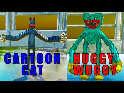 CARTOON CAT vs HUGGY WUGGY from POPPY PLAYTIME Battle Royale - Animal Revolt Battle Simulator | arbs