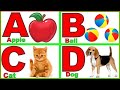 English Alphabet ABCD Learn Abcd Alphabet Vocabulary A For Apple B For Ball C For Cat