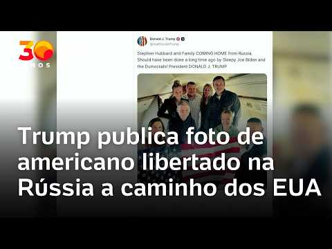 Trump celebra liberdade de americano preso na Rússia e associa caso à suspensão de tarifas