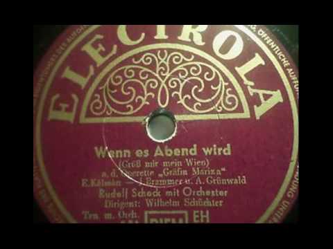 Rudolf Schock - Wenn es Abend wird - Gräfin Mariza - Kálmán 432 Hz