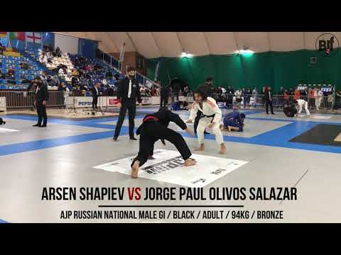 Arsen Shapiev vs Jorge Paul Olivos Salazar GI / BLACK / ADULT / 94KG bronze