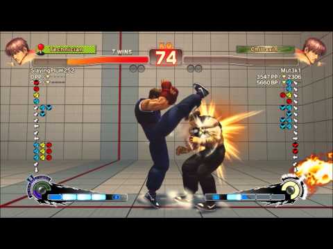 TheLegendaryOtaku (Guy) vs Mut3k1 (Guy) - SSF4AE - Endles Matches 720p HD