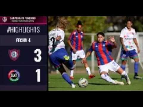 San Lorenzo 3-1 SAT. Fecha 4. Primera División Femenino