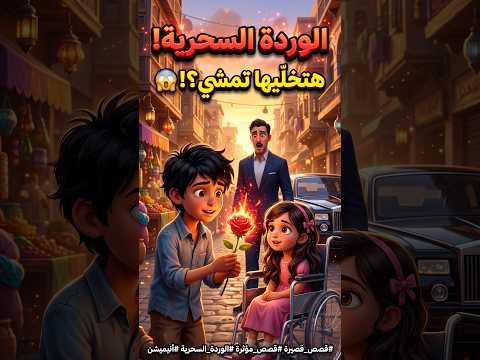 الولد الفقير والوردة السحرية  هل هيقدر يمشّي بنت المليونير(الجزء1) #قصص_مؤثرة #قصص_أنيميشن