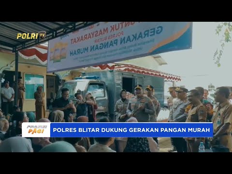 POLRES BLITAR LAKSANAKAN GERAKAN PANGAN MURAH SALURKAN BERAS SPHP