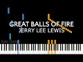 Piano Tutorial Synthesia De Great Balls Of Fire Jerry Lee Lewis SHEET MUSIC AVAILABLE
