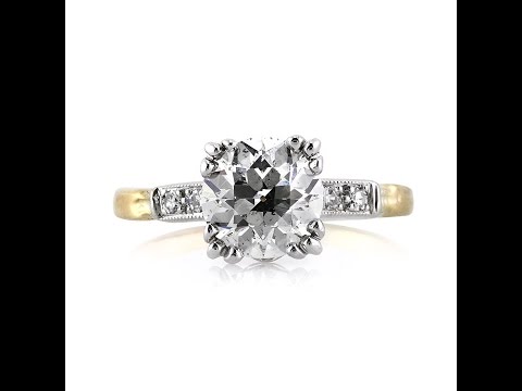 Mark Broumand - 2.15ct Old European Round Cut Diamond Engagement Ring