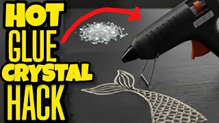 LEVEL UP Your ART With This Hot Glue & Crystal Technique! Acrylic Art