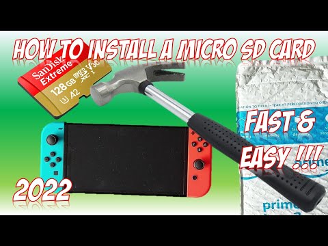 How To Install a Micro SD Card into your Nintendo Switch Oled   2022 FAST & EASY