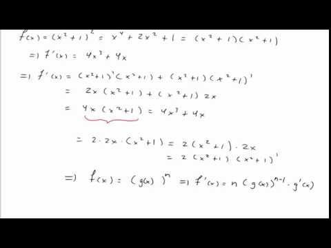 Dérivation en chaîne (partie 1)