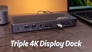 *Productivity Powerhouse*AV Access Triple 4K Display Docking Station for Mac Mini and Laptops