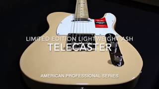 Video thumbnail for Fender American Professional Limited Edition Lightweight Ash Telecaster by napervillemusic