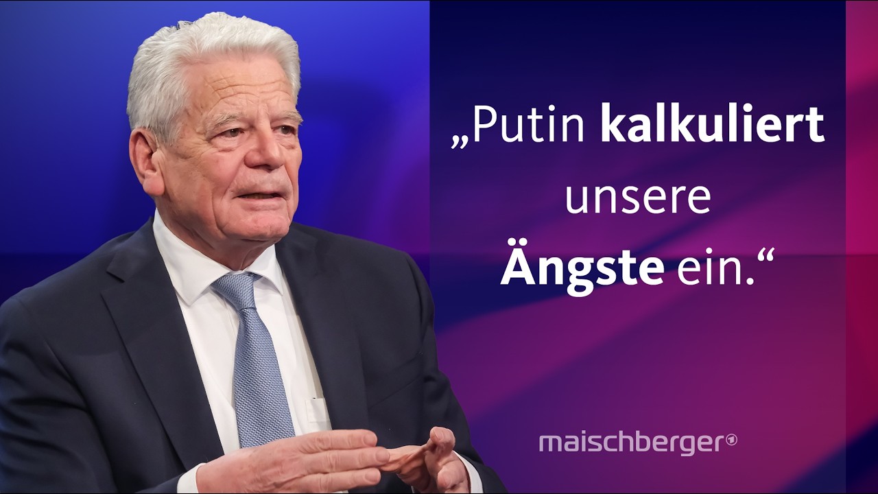 Joachim Gauck über Trumps Außenpolitik, Ukraine-Hilfe und den Schutz der Demokratie | maischberger