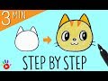 Terbaik How to Draw a Cat s Face Slow Easy Drawing Tutorial for Kids Drawing a Cute Cat OKIDOKIDS, Video Cat Zombie Makeup Sketch paling seru!