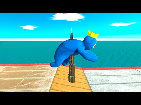 ALL MONSTERS VS DEADLY SPIKE TRAP RACE - ANIMAL REVOLT BATTLE SIMULATOR