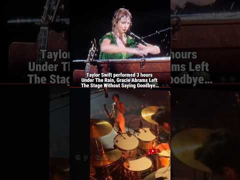 Gracie Abrams vs Taylor Swift: How They Handled the Rain!It’s festival fault but not even a goodbye?