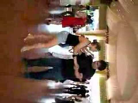 Salsa goofing around with Anastacia Ryazanova