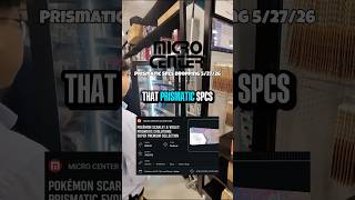 Micro Center has been speculated to receive shipment about Prismatic Evolution SPC🌈‼️ #pokemontcg