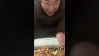 ハンバーグ唐揚げ弁当愛好家の漢（Hamburger steak fried chicken bento lover） #amazing #飯テロ #shorts #viral #fpy #funny