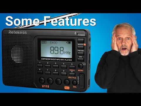 Features and How to Use the Retekess V115 Digital Radio AM FM #AD