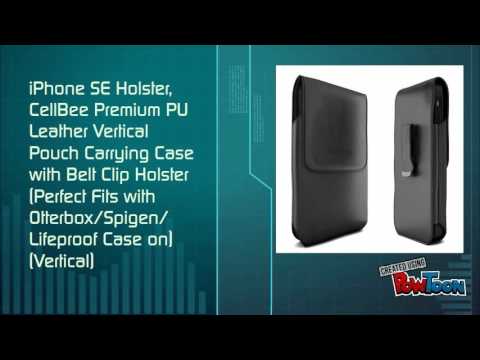 iPhone SE Holster, CellBee Leather Pouch