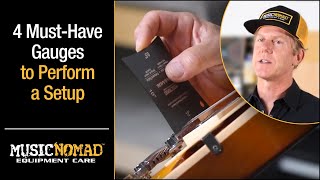 Video thumbnail for Precision Guitar and Bass Setup Gauge 6 piece Set used in the KEEP IT SIMPLE, SETUP method. by MusicNomad Equipment Care