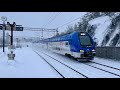 TRAIN TRIP In SNOWY SWEDEN 4K Train Driver S View Linköping To Sala