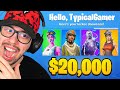 My $20,000 Fortnite LOCKER TOUR! (Rare Skins)