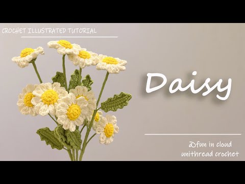 How To Crochet Daisy | Detailed Crochet Tutorial