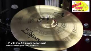 Video thumbnail for Zildjian A Custom Rezo Crash 18" - The Drum Shop North Shore by Nate Morrison Drums