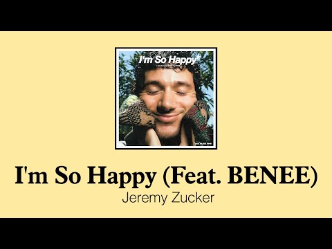 나 너무 행복해💖 네가 꺼져줘서💖 | 제레미 주커(Jeremy Zucker) - I'm So Happy (Feat. BENEE) (가사/한글/해석)