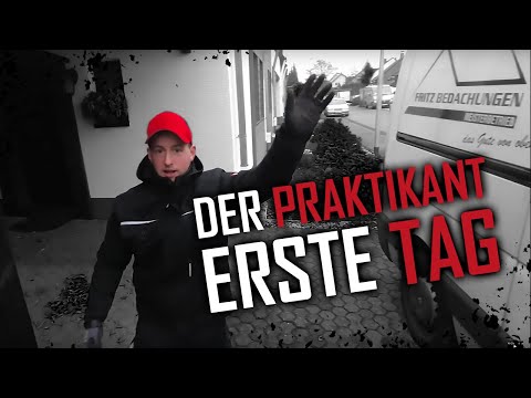 Roofer / The Intern! The First Day! 💪 All beginnings are difficult