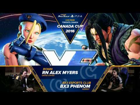 Alex Myers (Cammy) vs Phenom (Necalli) - Top 8 - Canada Cup 2016