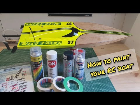 How to paint and finish your RC boat with basic tools.